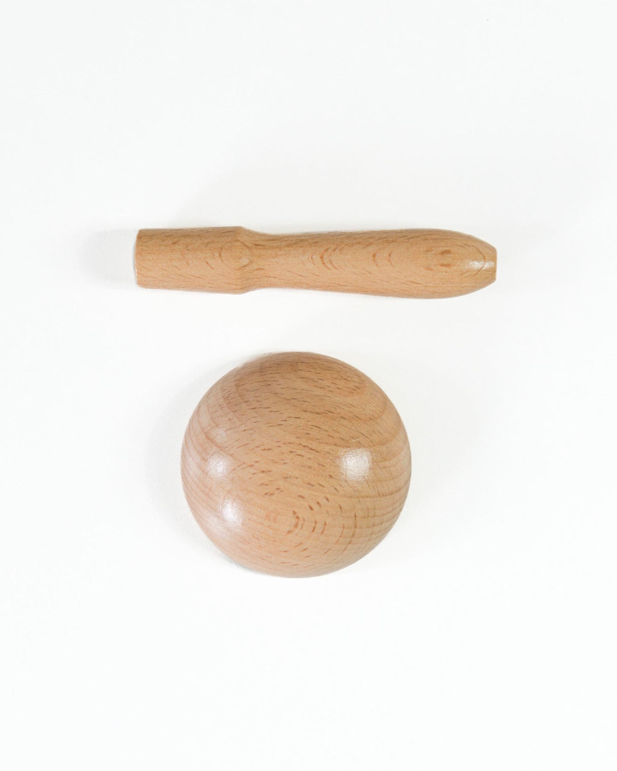 Darning mushroom in two pieces