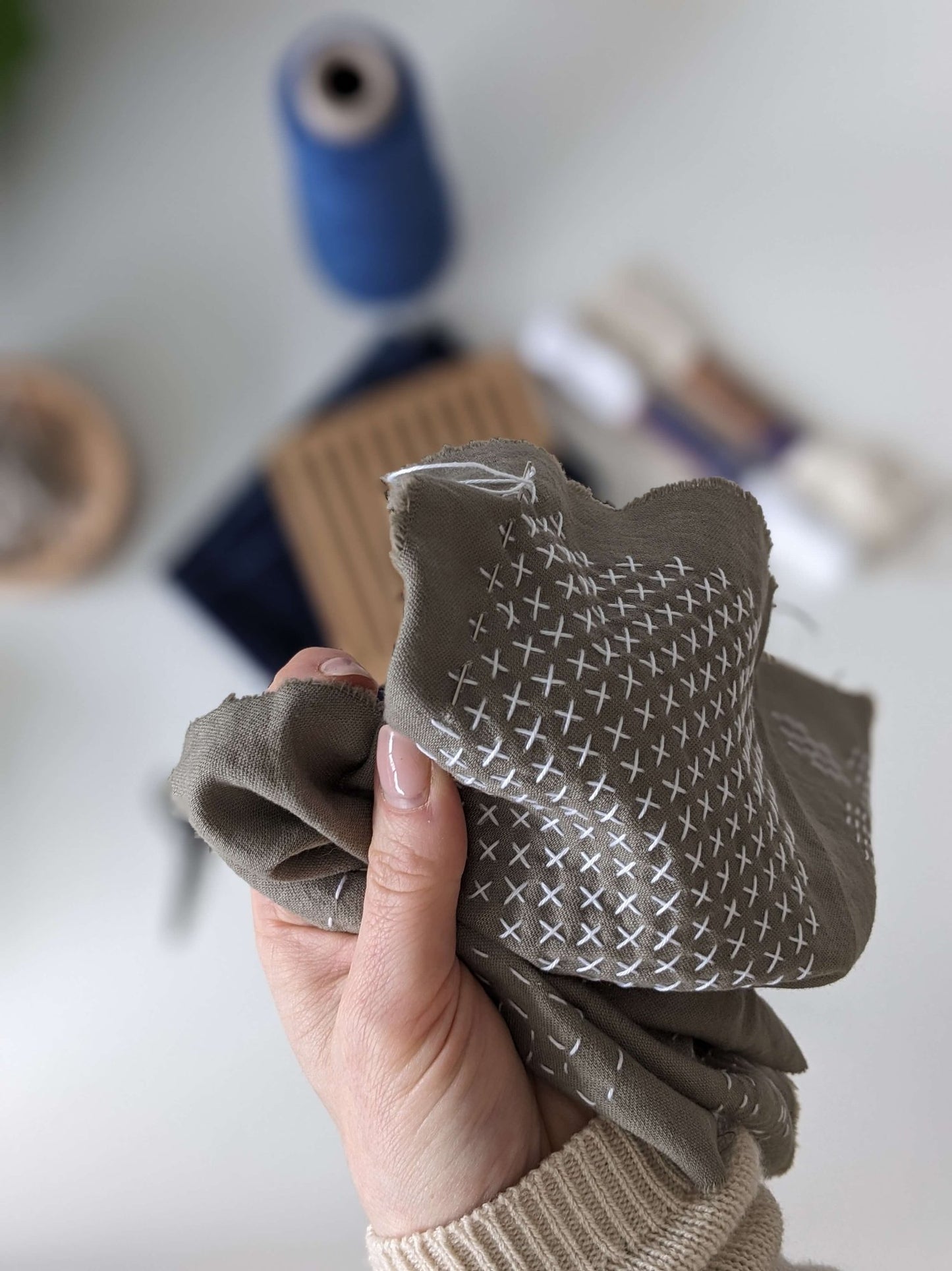 Instruction for Japanese Sashiko Repair