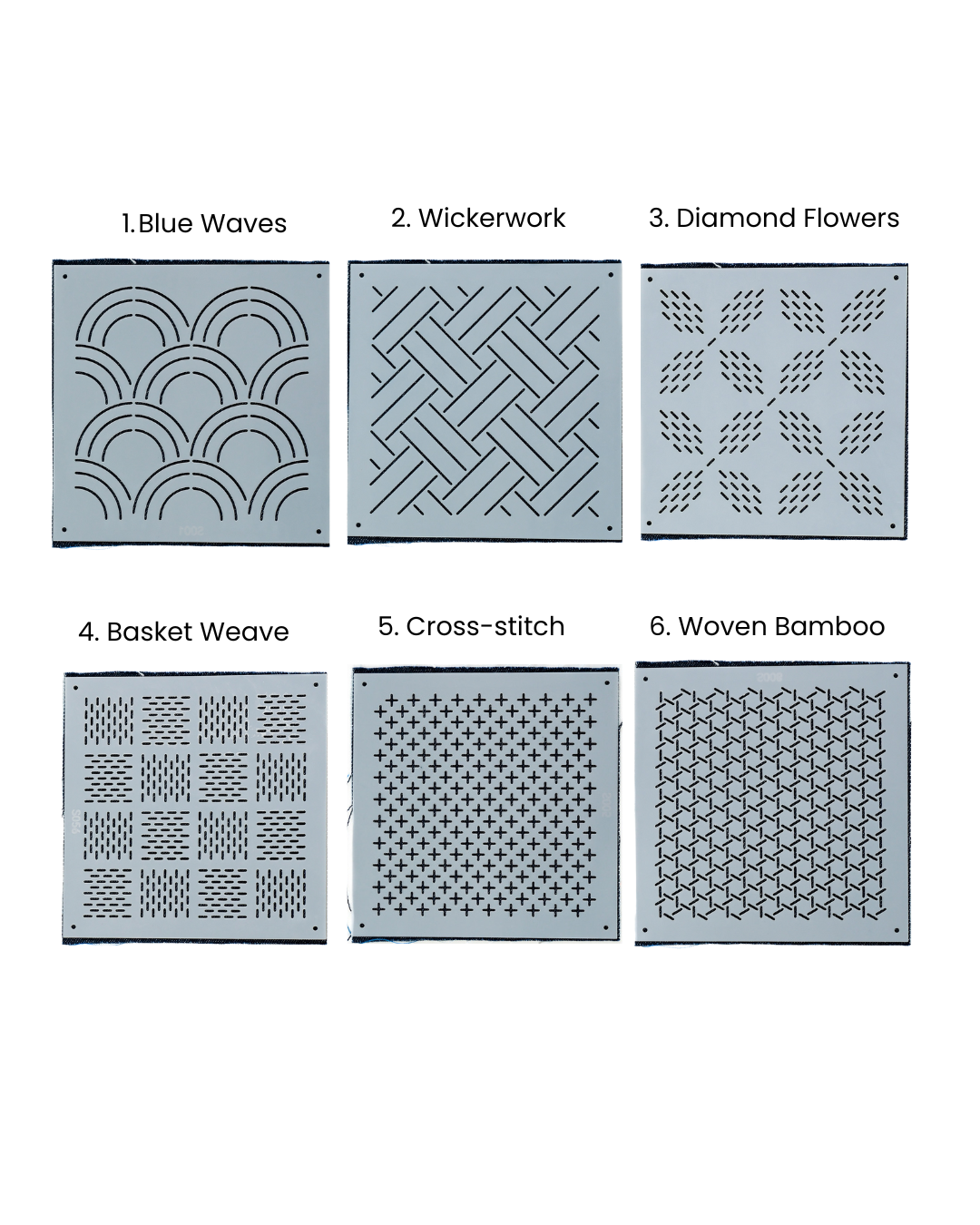 Sashiko Stitching Stencils