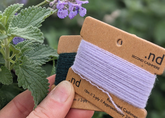 Visible Mending with Recycled Cashmere
